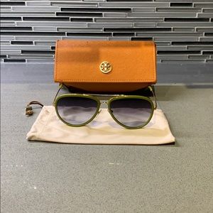 Tory Burch TY 6025 Olive Green Aviator